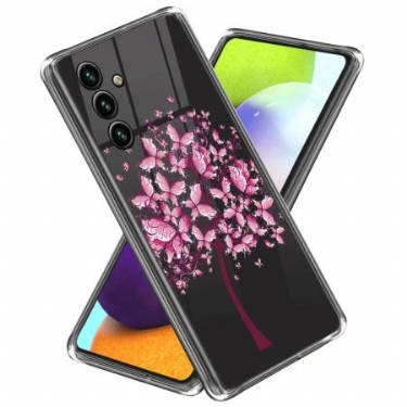 Cover Samsung Galaxy A55 5g Lyserødt Træ