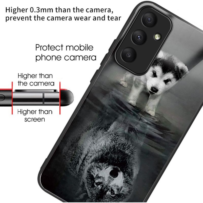 Cover Samsung Galaxy A55 5g Puppy Dream Hærdet Glas