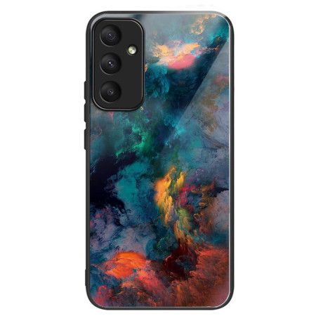 Cover Samsung Galaxy A55 5g Telefon Etui Farverige Skyer Af Hærdet Glas