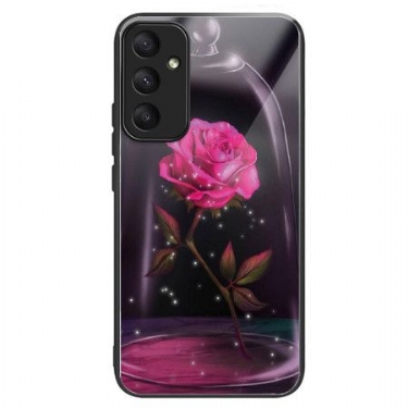 Cover Samsung Galaxy A55 5g Telefon Etui Lyserødt Hærdet Glas