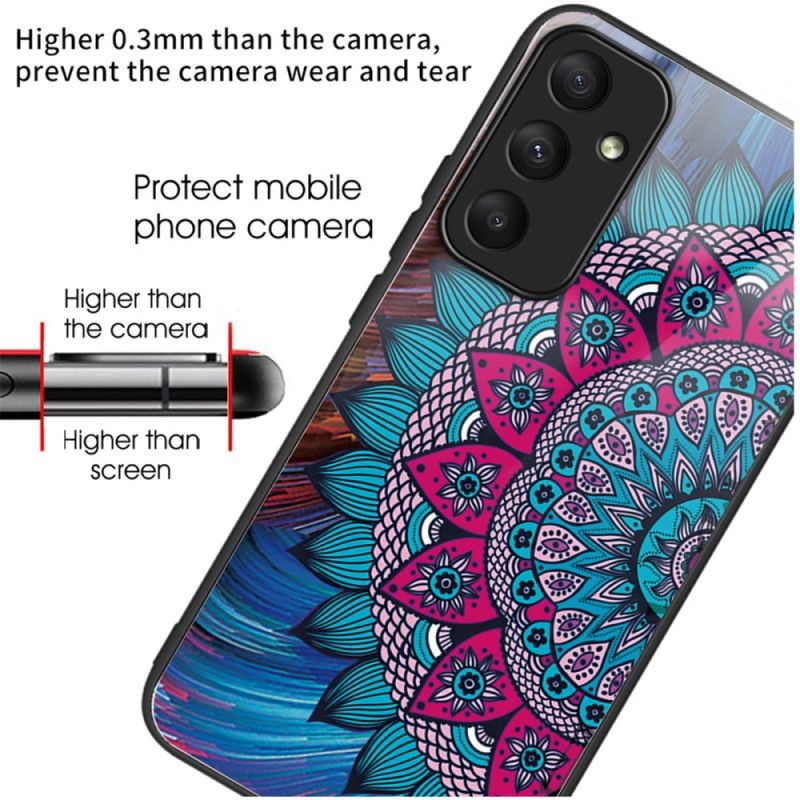 Cover Samsung Galaxy A55 5g Telefon Etui Mandala Hærdet Glas