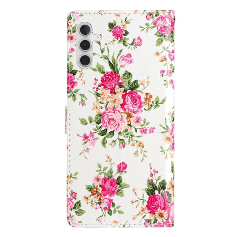 Flip Cover Samsung Galaxy A55 5g Frihedsblomster I Lnaière