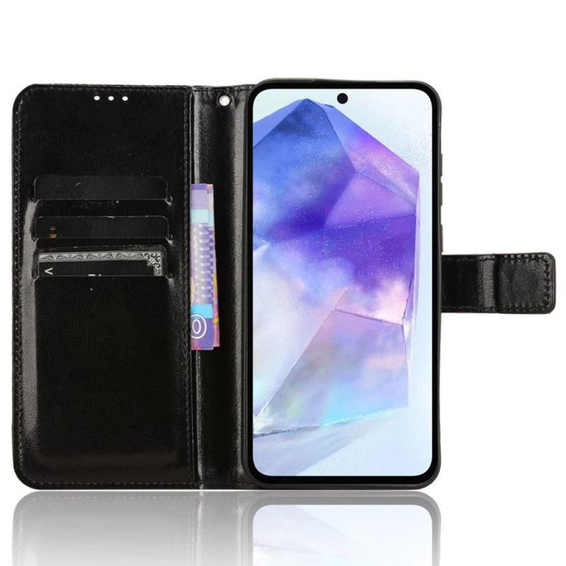 Flip Cover Samsung Galaxy A55 5g Kunstlæder Med Rem