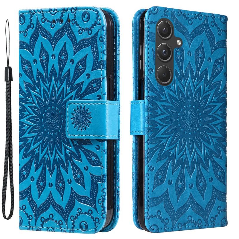 Flip Cover Til Samsung Galaxy A55 5g Fantastisk Mandala Med Rem