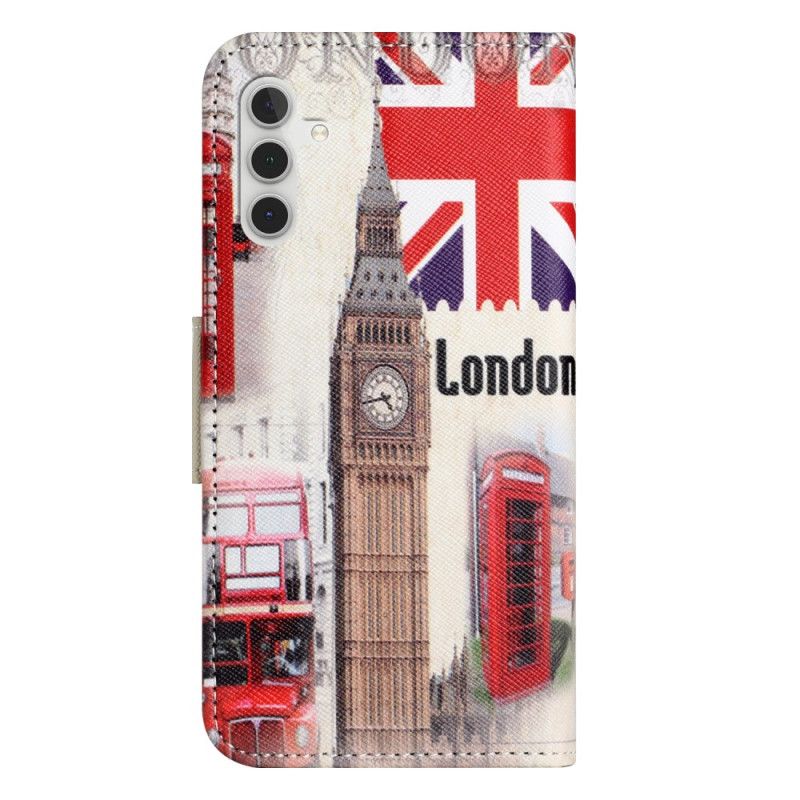 Læder Cover Samsung Galaxy A55 5g London Liv