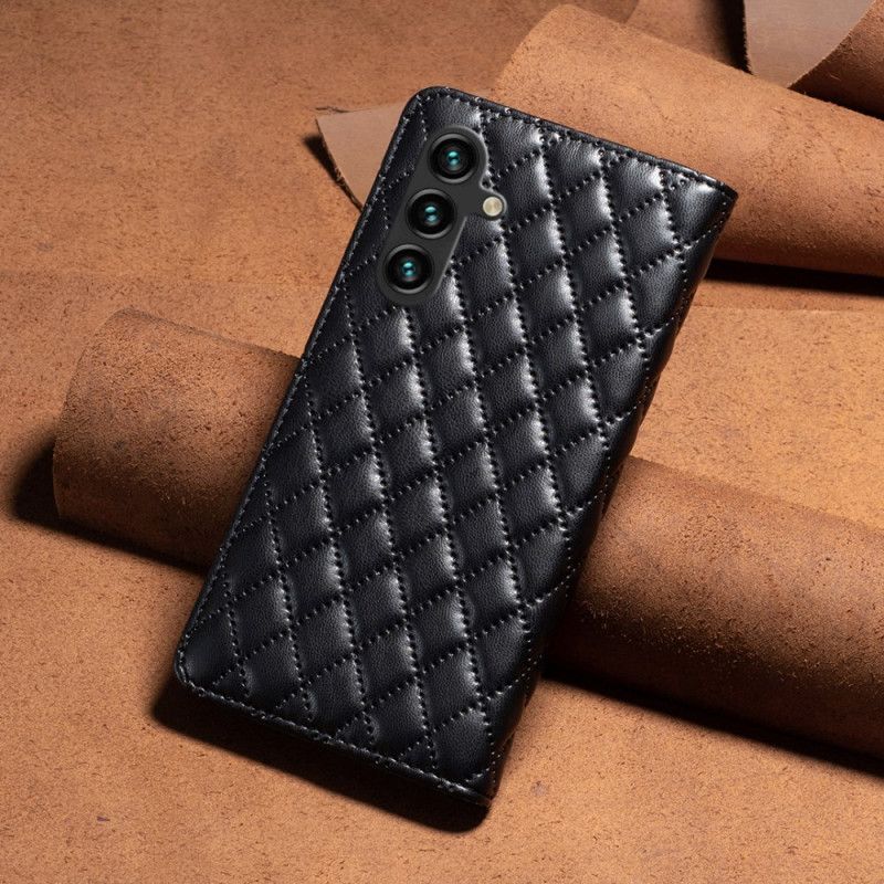 Læder Cover Samsung Galaxy A55 5g Quiltet Binfen Farve