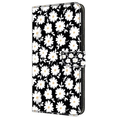 Læder Cover Samsung Galaxy A55 5g Telefon Etui Blomster