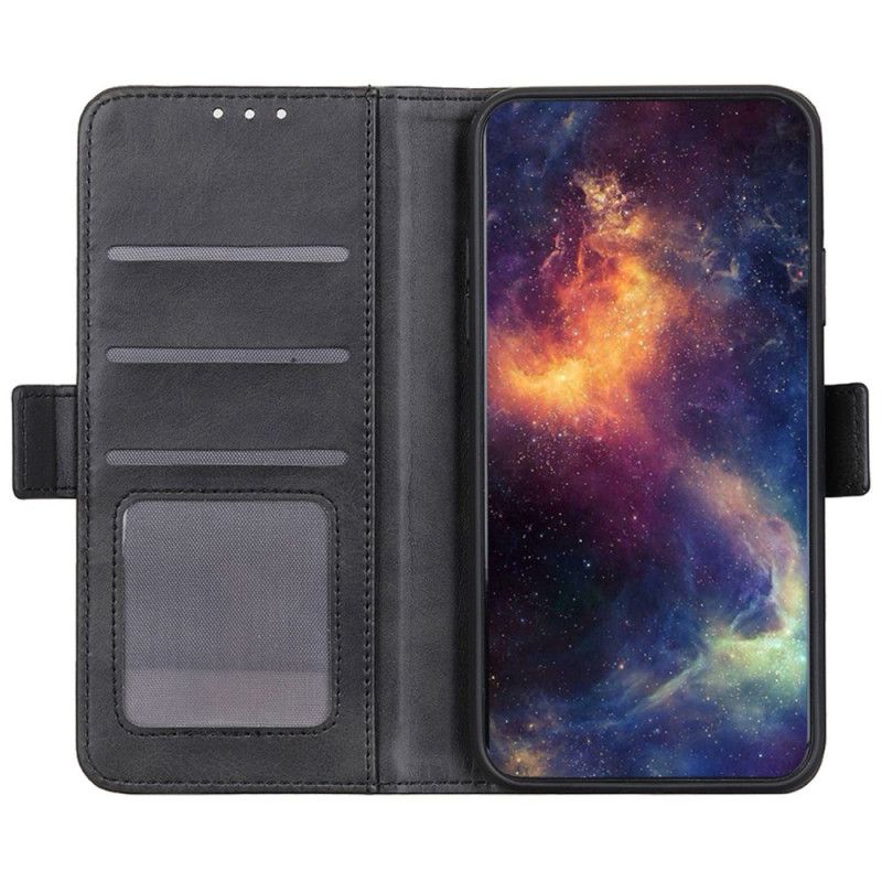 Læder Cover Samsung Galaxy A55 5g Telefon Etui Dobbeltlås