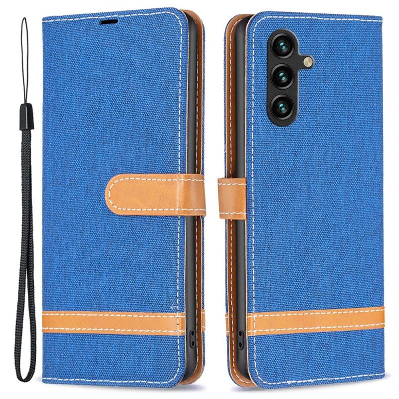 Læder Cover Samsung Galaxy A55 5g Telefon Etui Stof