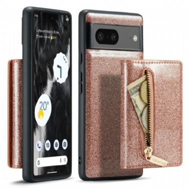 Cover Google Pixel 7 Glitter Aftagelig Kortholder