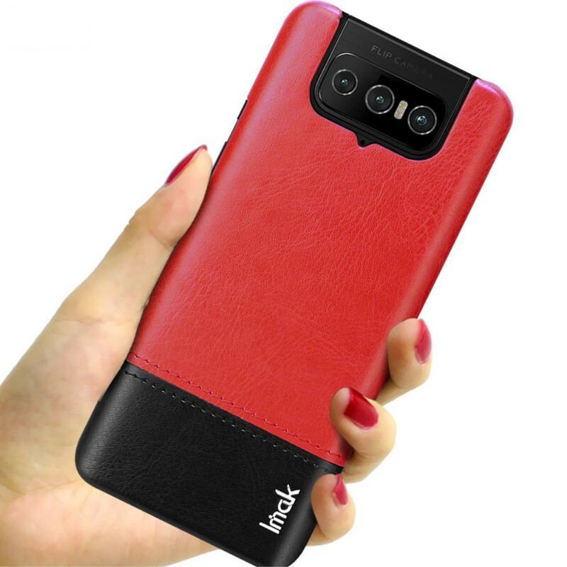 Cover Asus Zenfone 7 / 7 Pro Imak Ruiyi Series Lædereffekt