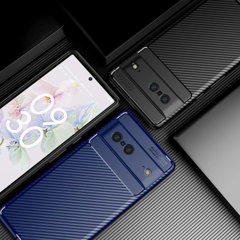 Cover Google Pixel 7 Fleksibel Kulfibertekstur