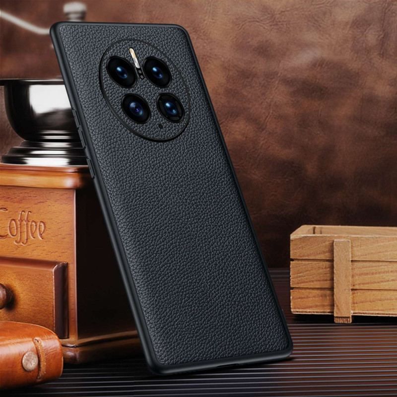 Cover Huawei Mate 50 Pro Ægte Litchi Læder