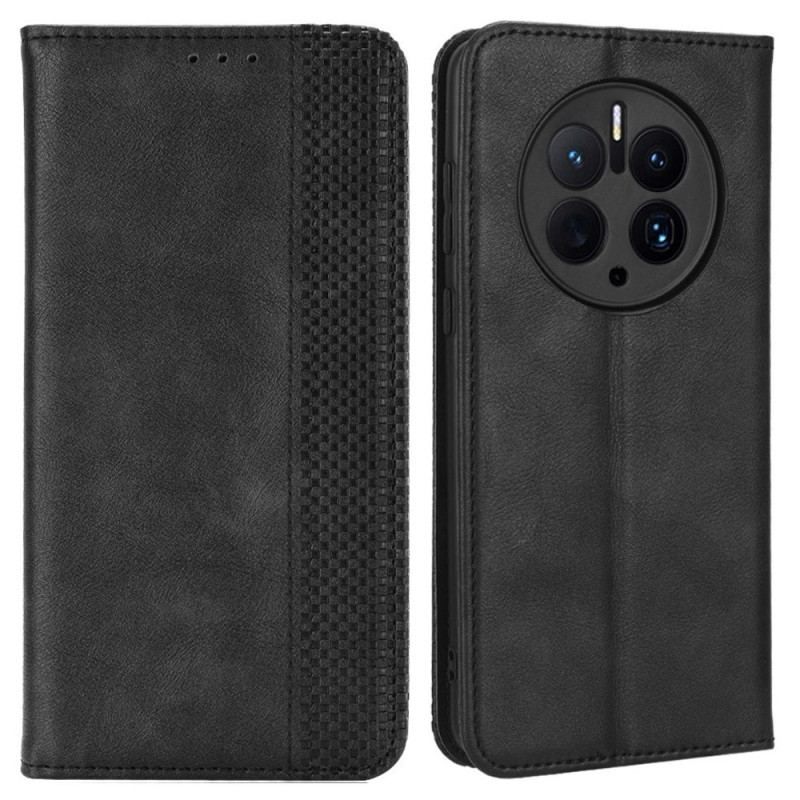 Cover Huawei Mate 50 Pro Flip Cover Vintage Læder Stil