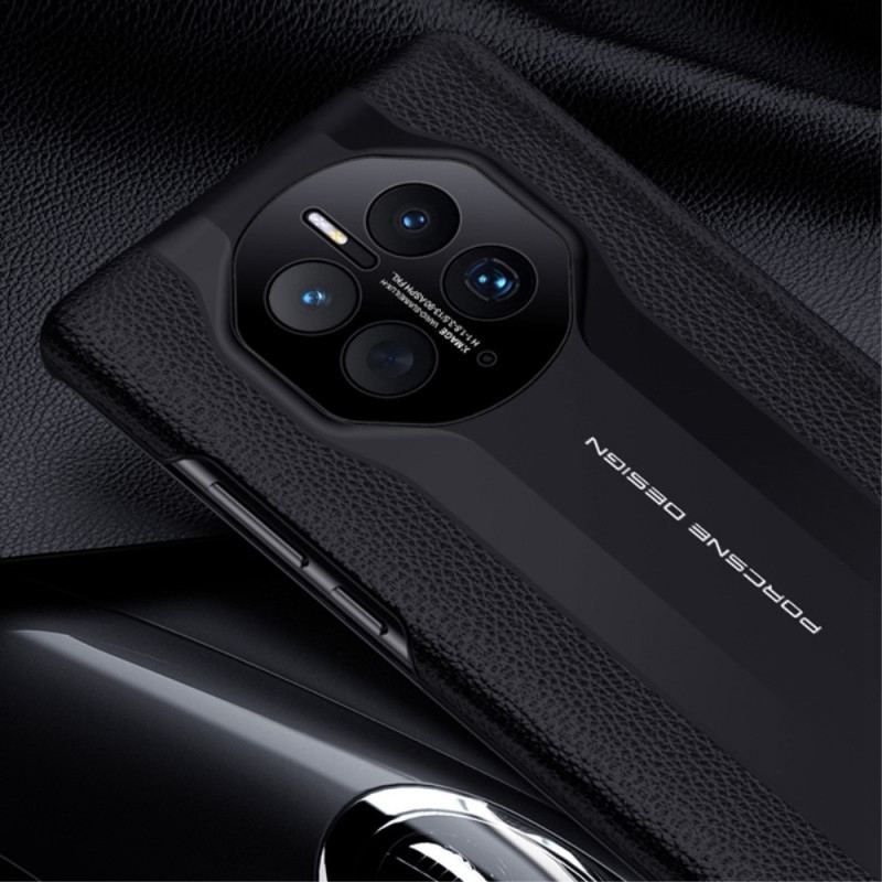 Cover Huawei Mate 50 Pro Litchi Imiteret Læder