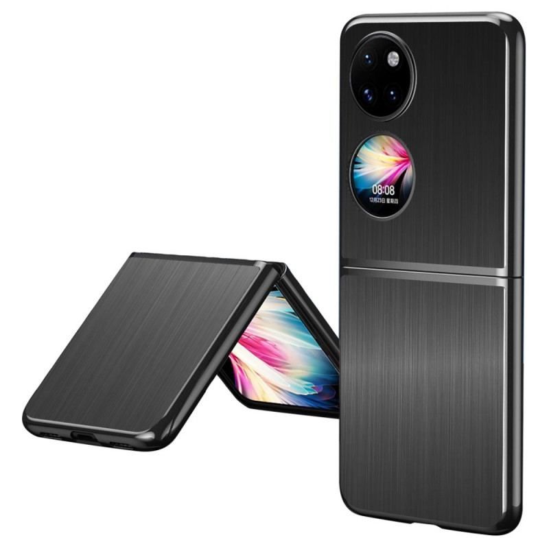 Cover Huawei P50 Pocket Børstet Metal Effekt