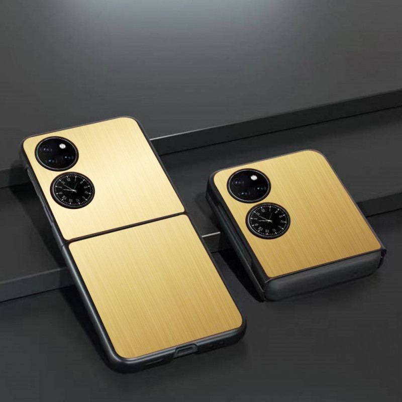 Cover Huawei P50 Pocket Børstet Metal Effekt