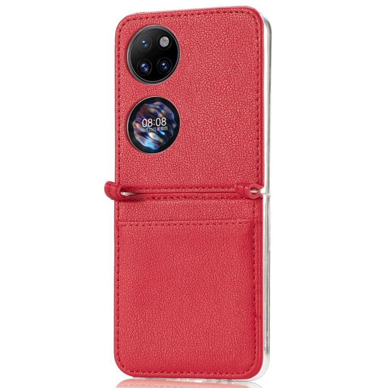 Cover Huawei P50 Pocket Tekstur Læder Kortholder