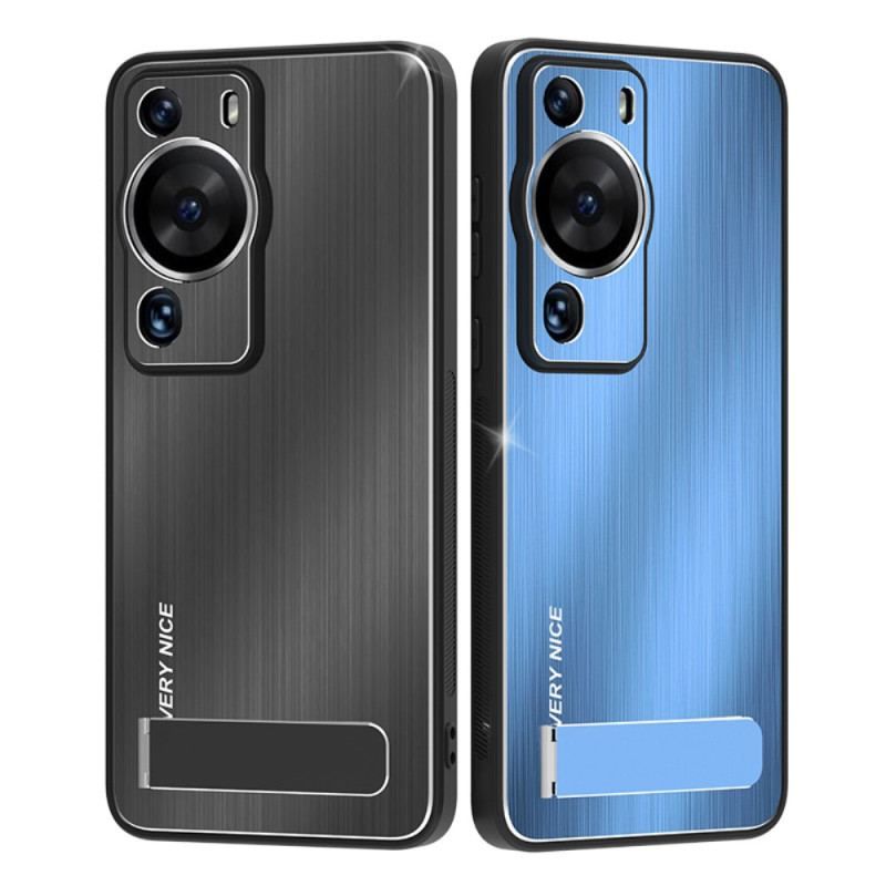 Cover Huawei P60 Pro Børstet Aluminium Med Støtte