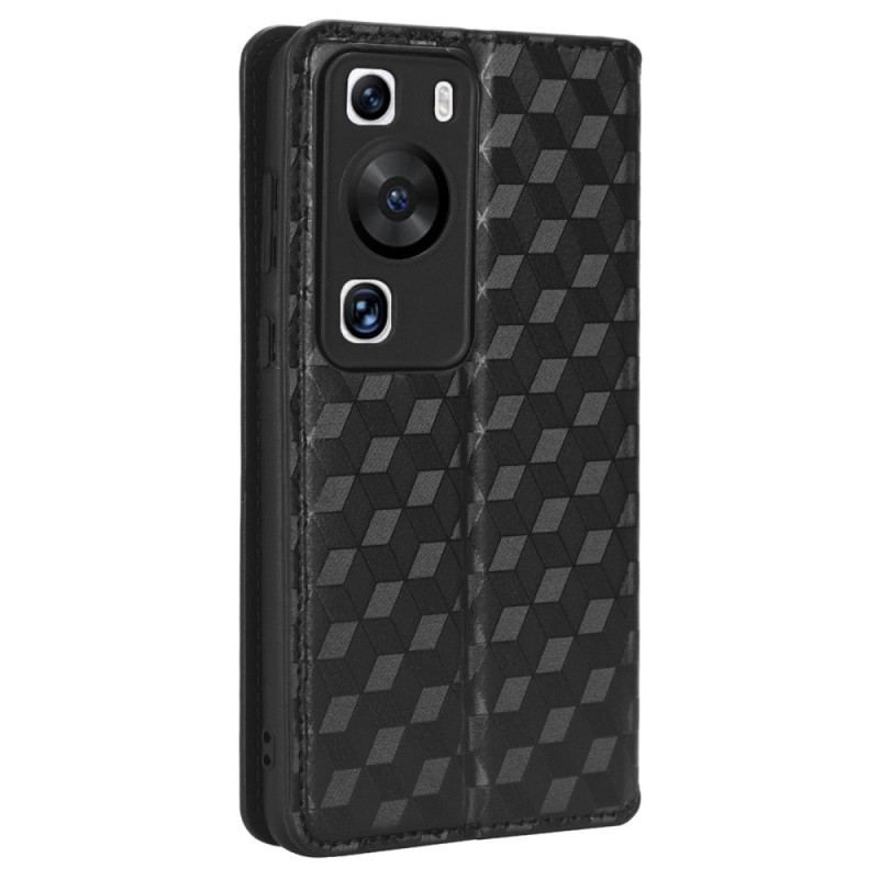 Cover Huawei P60 Pro Flip Cover 3d-mønster