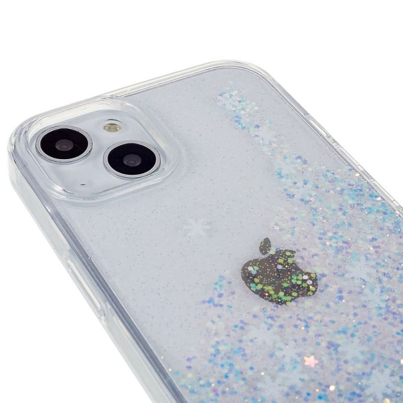 Cover iPhone 14 Pailletter Flakes