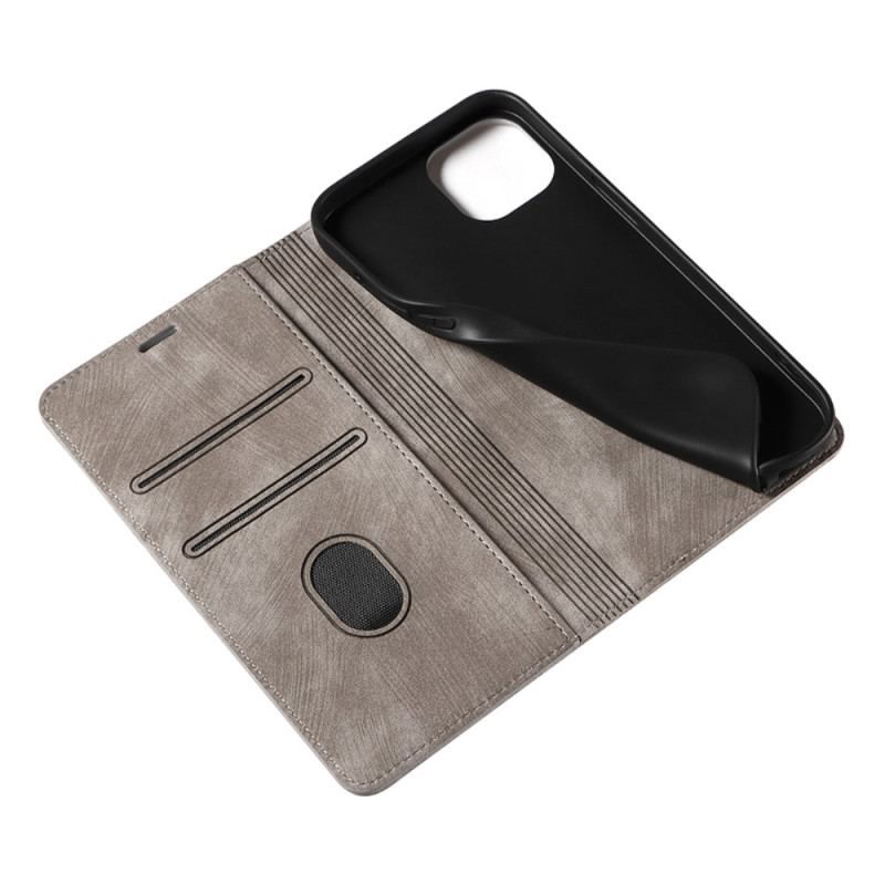 Cover iPhone 14 Plus Flip Cover Farvet Imiteret Læder