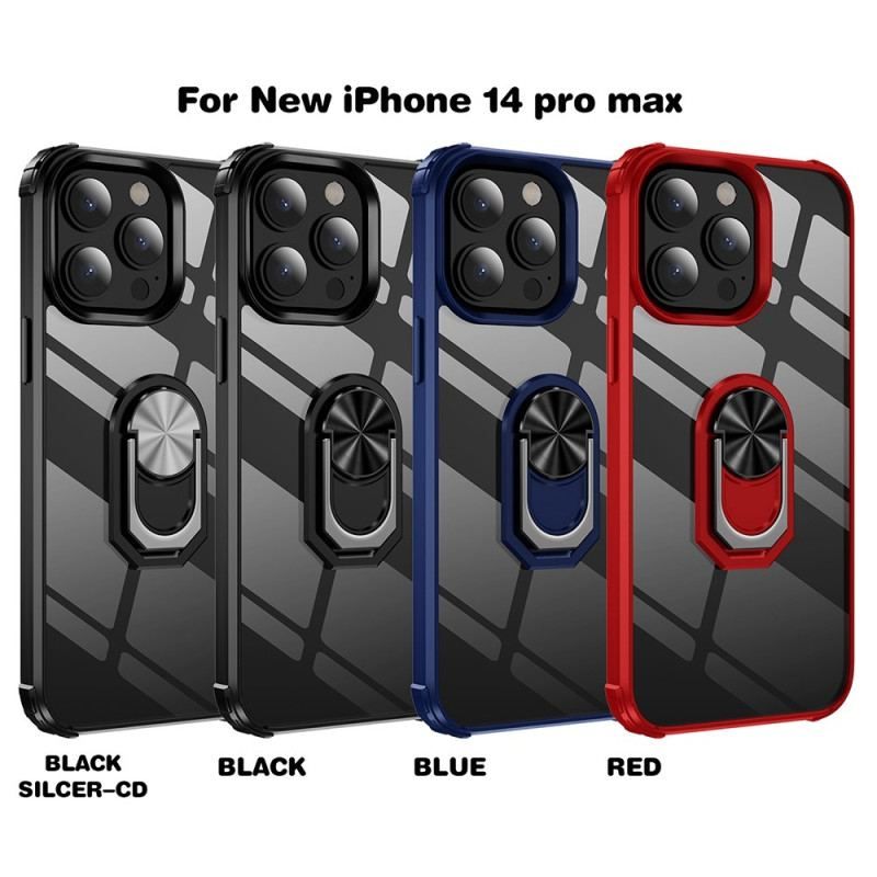 Cover iPhone 14 Pro Gennemsigtig Med Ring-support