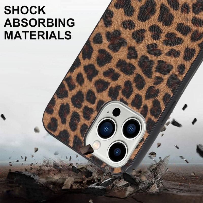 Cover iPhone 14 Pro Leopard Med Skulderrem