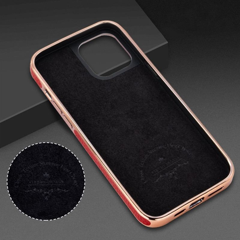 Cover iPhone 14 Pro Max Imiteret Læder Litchi Vitao