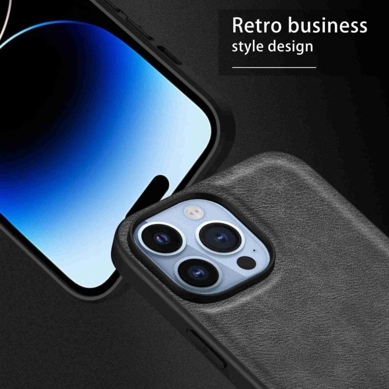 Cover iPhone 14 Pro Max Retro Imiteret Læder