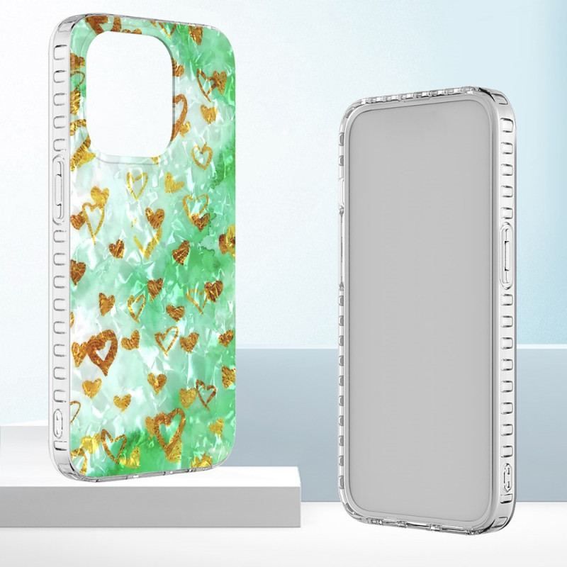 Cover iPhone 14 Pro Max Stilfulde Hjerter