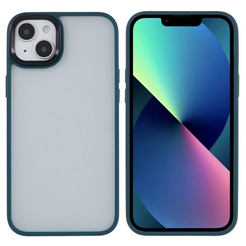 Cover iPhone 15 Plus Akrylbagside Og Silikonekanter