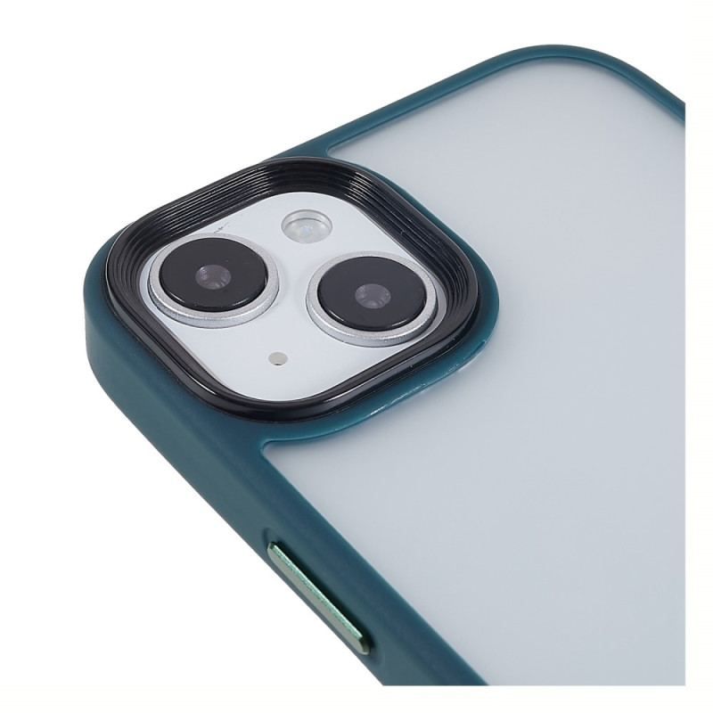 Cover iPhone 15 Plus Akrylbagside Og Silikonekanter