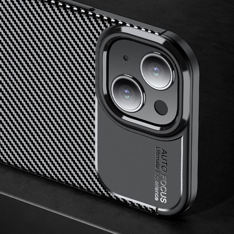 Cover iPhone 15 Plus Carbon Texture Fiber