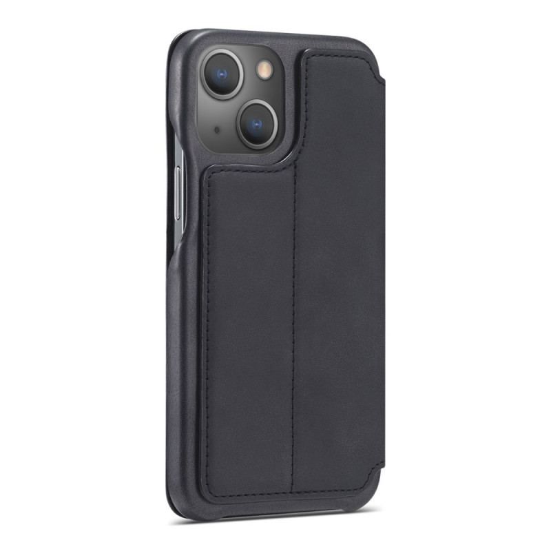 Cover iPhone 15 Plus Flip Cover Imiteret Læder Lc.imeeke