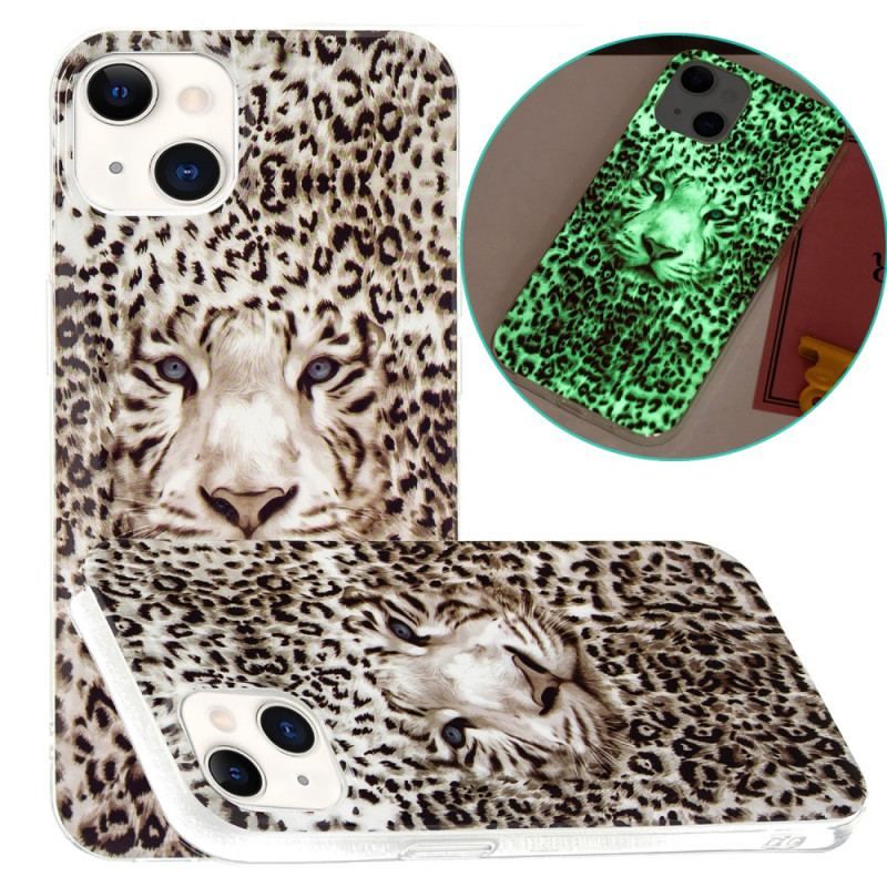 Cover iPhone 15 Plus Fluorescerende Leopard
