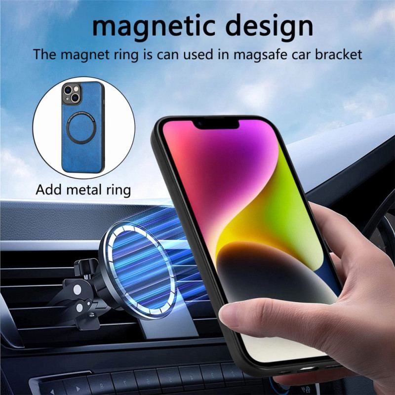 Cover iPhone 15 Plus Lædereffekt Magsafe-kompatibel