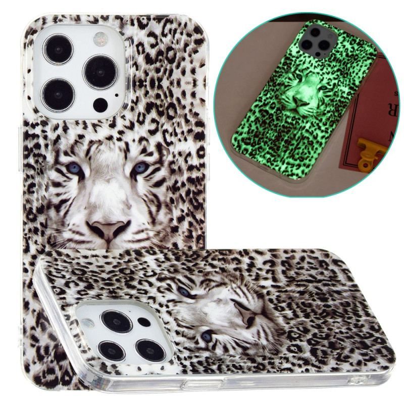 Cover iPhone 15 Pro Fluorescerende Leopard