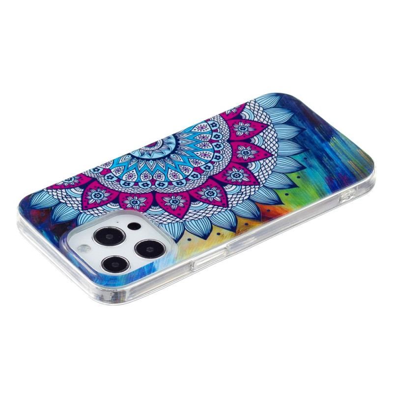 Cover iPhone 15 Pro Fluorescerende Mandala