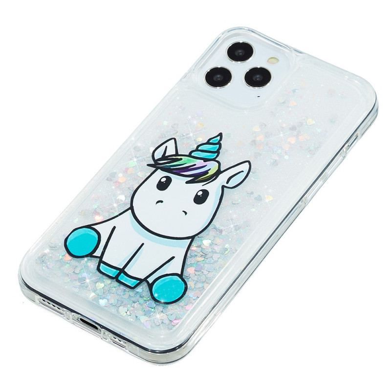 Cover iPhone 15 Pro Max Unicorn Glitter