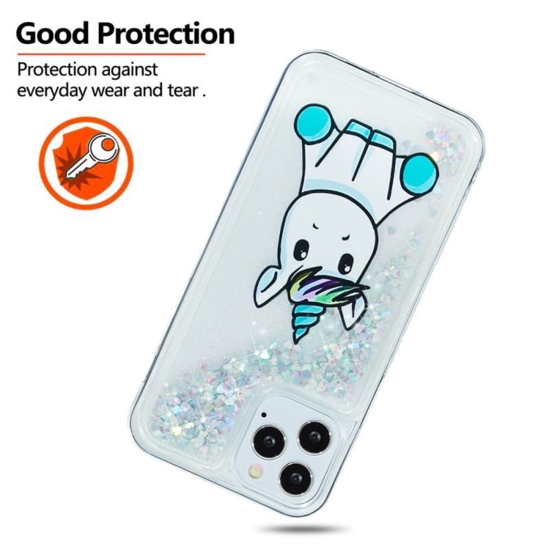 Cover iPhone 15 Pro Max Unicorn Glitter