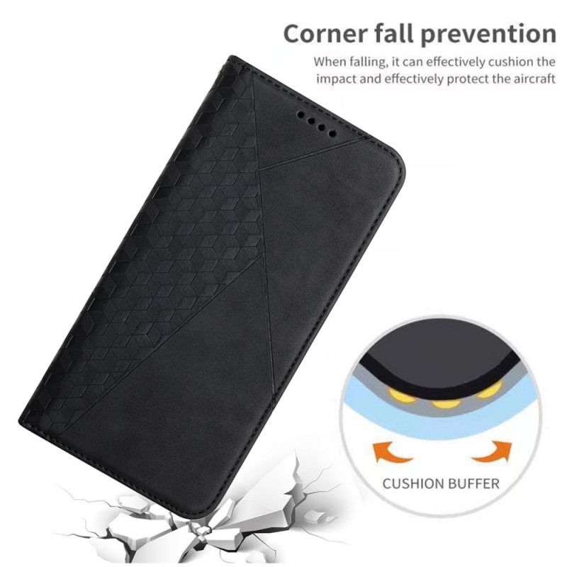 Cover Moto E40 / E30 / E20 Flip Cover Geo Lædereffekt