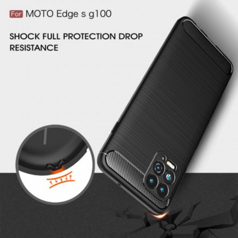 Cover Moto G100 Børstet Kulfiber