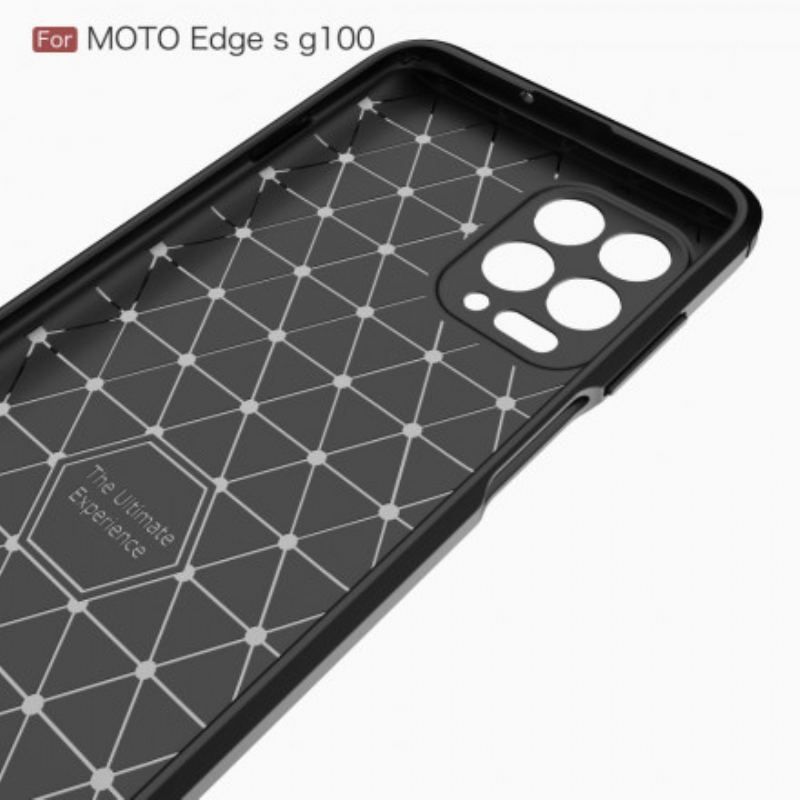 Cover Moto G100 Børstet Kulfiber