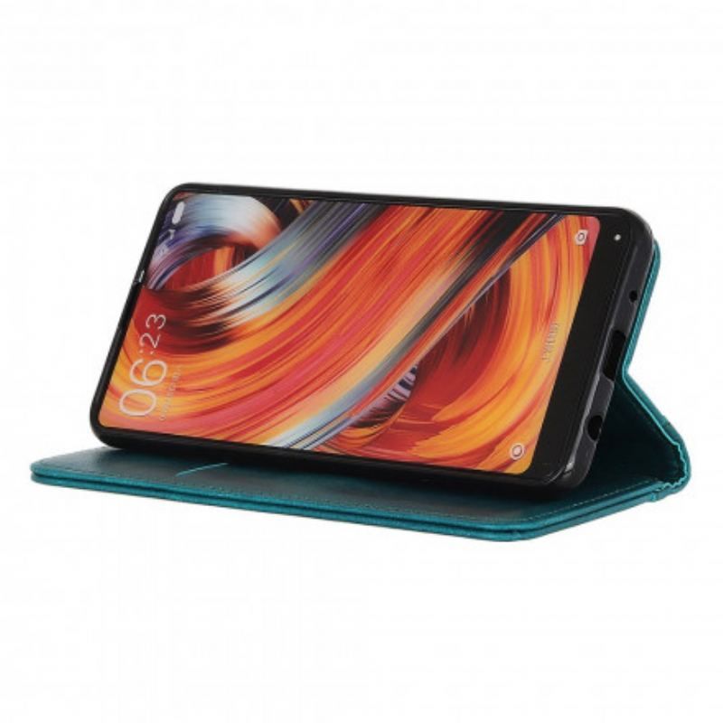 Cover Moto G60S Flip Cover Litchi Split Læderversion