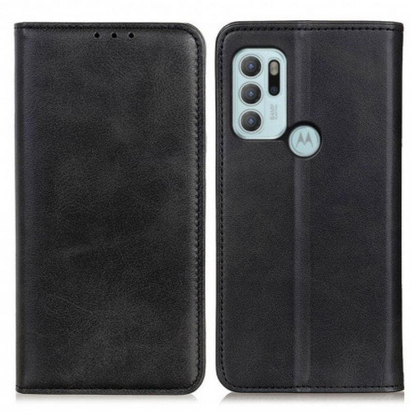 Cover Moto G60S Flip Cover Mat Split Læder