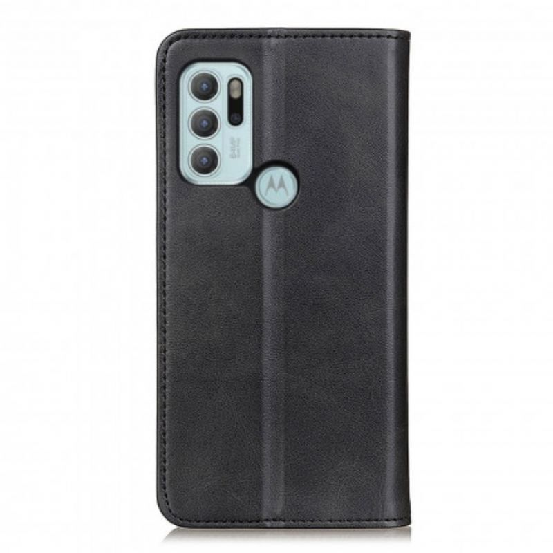 Cover Moto G60S Flip Cover Mat Split Læder