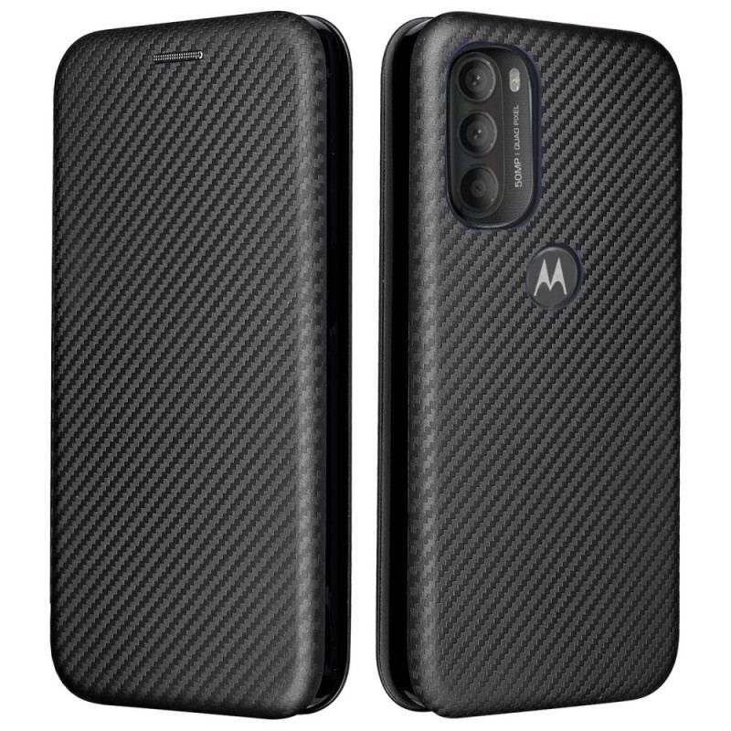 Cover Moto G71 5G Flip Cover Farvet Carbon Silikone