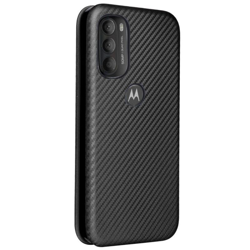 Cover Moto G71 5G Flip Cover Farvet Carbon Silikone