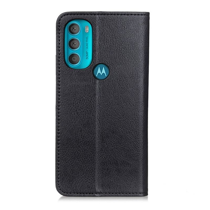 Cover Moto G71 5G Flip Cover Tekstureret Splitlæder